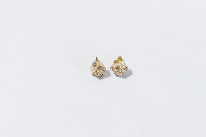 Pearl Cluster Stud Earrings