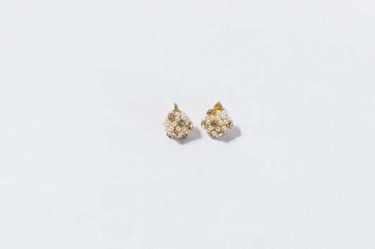 Pearl Cluster Stud Earrings