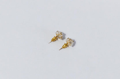 Pearl Cluster Stud Earrings
