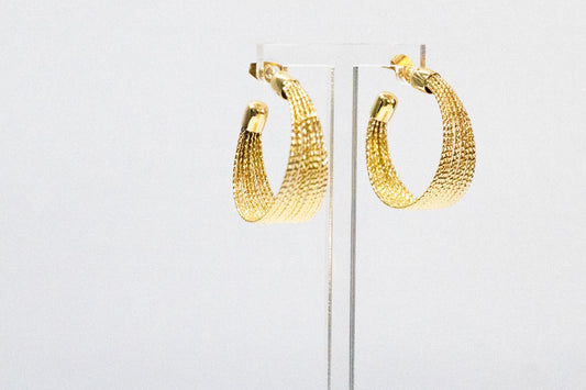 Textured Hoop Earrings