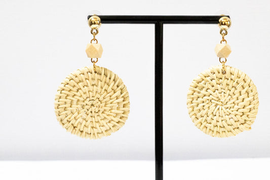 Wicker Circle Earrings