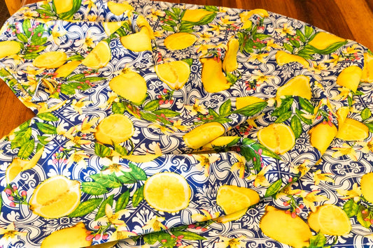 Mediterranean Lemon Delight Table Cloth