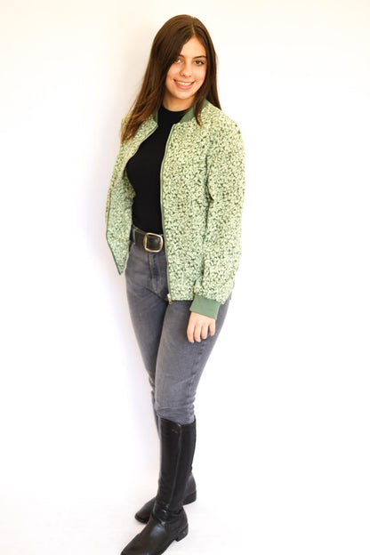 Floral Bomber Jacket