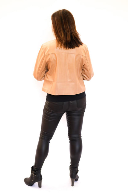 Faux-Leather Classic Jacket